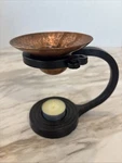 Vtg Body Shop Copper & Iron Candle Holder Essential Oil Burner Aroma Diffuser. Fixed Price $19.99.