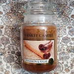Yankee Candle Cinnamon & Sugar 22 Oz Jar Retired Food Spice Collection. Fixed Price $64.58.