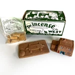 Vtg Incense Of The West Terracotta Mini Casa Burner Native On Pine Bricks. Fixed Price $24.95.