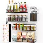 Dtuqyx Spice Rack Wall Mounted 6 Pack: 100% Metal & Strong Adhesive Org.... Fixed Price $30.64.
