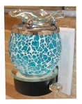 Crackled Aroma Night Light, Electric Oil Warmer W/ Dimmer, Wall Plug Vertical. Fixed Price $28.94.