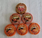 (6) Slatkin Home Fragrance Discs Fall Scents Lot Spiced Cider & Pumpkin Variety. Fixed Price $22.00.