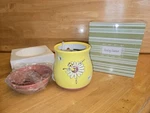 New Scentsy Warmer Full Size Daisy Dance Yellow Pink Ballerina Retired Rare!. Fixed Price $129.99.