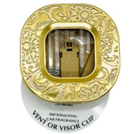 Bath & Body Works Stamped Gold Flowers Car Air Freshener Holder W/o Refill, 1 Pc. Fixed Price $14.99.