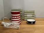 Scentsy Candy Shoppe WARMER-2 Warming Dishes-red /white Striped & Stars Blue. Fixed Price $29.99.