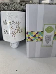 Scentsy Wax Warmer Merry And Bright Mini With Box. Fixed Price $25.00.