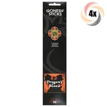4X Packs Gonesh Custom Blend Incense Sticks Dragon's Blood 20 Each. Fixed Price $18.13.