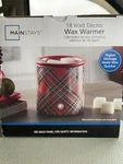 Mainstays 18 Watt Electric Red / Green Plaid Christmas Ceramic Wax Warmer. Fixed Price $14.99.