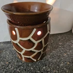 Scentsy Safari Collection "giraffe" Pattern Full Size Electric Wax Warmer 2009. Fixed Price $18.00.