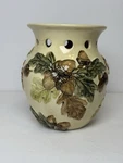 Living Quarters Acorn Oak Leaf Ceramic Tart Warmer Candle Holder 5 Fall Decor. Fixed Price $18.99.