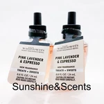 2-PACK Bath & Body Works Pink Lavender Espresso Wallflower Refill Bulbs New. Fixed Price $22.56.