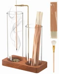 Incense Holder With 7.8" & 5.9" Glass Jars, 2 1 Sticks As.... Fixed Price $23.84.