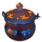 Vintage Claire Burke Simmering Oils Stovetop Pot Aluminum Candle Holder. Fixed Price $39.00.