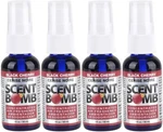 Scent Bomb 100% Oil Based Concentrated Air Freshener Spray, Cherry, 4 Pack. Fixed Price $16.33.