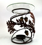 Partylite Falling Leaves Fragrance Warmer 2011 P91102 Metal Acorn Retired. Fixed Price $28.23.