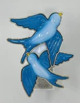 Bath & Body Works Lovey Doves Blue Bird Wallflower Fragrance Plug In Holder. Fixed Price $21.99.