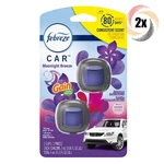 2X Pack Febreze Car Gain Moonlight Breeze Vent Clip Air Freshener Each 4ML. Fixed Price $28.94.