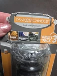 3 Pack Yankee Candle Car Jar Ultimate Air Freshener, Midsummer's Night, Leather. Fixed Price $15.00.