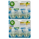 Air Wick Essential Oils Snuggle Fresh Linen Scented Plug 6 Refills Rare. Fixed Price $19.97.