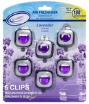 Lavender Scent Car Air Freshener Vent Clip, 6 Clips, 4ML. Fixed Price $15.99.