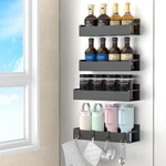 Huggiegems 4 Pack Magnetic Spice Rack Organizer For Refrigerator And Oven, Bl.... Fixed Price $16.99.