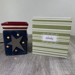 Scentsy Liberty Full Size Wax Warmer Usa America Patriotic Stars Stripe -retired. Fixed Price $49.99.