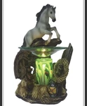 White Gray Horse Figurine Electric Oil / Wax Warmer Rustic Farmhouse. Fixed Price $39.00.