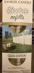 2 - Yankee Candle Clean Cotton Scented Oil Plug In Refills Air Freshener New. Fixed Price $20.00.
