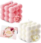Bubble Cube Candles, For Home Decor Scented, Soy Wax. Fixed Price $29.89.