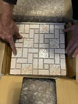 New Box Of 10 Academy Pink Mosaic Tiles * Imperfect - Read Description. Fixed Price $55.00.
