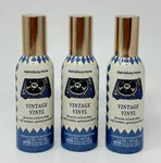 3 New Bath & Body Works Vintage Vinyl Concentrated Room Spray Mist Air Freshener. Fixed Price $35.99.