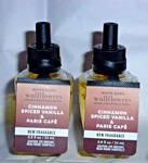 Bath & Body Works Cinnamon Spiced Vanilla Paris Cafe Wallflower Refills X 2 New. Fixed Price $32.99.