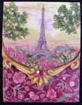 Punch Studio Retired Vtg Vhtf Mini Note Pad Eiffel Tower Flowers 46564. Fixed Price $9.79.
