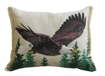 Balsam Fir Filled Pillow Sachet Bald Eagle 5X7" Bird Pine Trees Paines Usa Maine. Fixed Price $21.50.