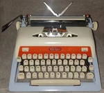 Vtg Royal Futura 800 Typewriter In Red, White & Blue Tri-color *rare*. Fixed Price $160.00.