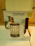 New Scentsationals Full-size Wax Warmer, Bronze Lantern, With Soft 25 Watt Bulb. Fixed Price $12.99.