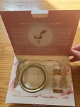 Vtg 1989 Claire Burke Sealed Wisteria Fragrance Light Ring Set 0.5 Fl Oz Oil. Fixed Price $19.99.