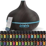 Sacatr 550ML Diffuser With 30X5 Essential Oils, Ultrasonic Technology, Re. Fixed Price $62.05.