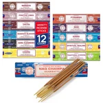 Nag Champa Incense Sticks - 12 Fragrance Pack: Ayurveda, Reiki, Chakra, Karma. Fixed Price $22.50.