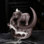 Yyw Elephant Backflow Incense Burner Holder Waterfall Cones Wi.... Fixed Price $31.67.