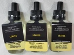 White Barn By Bath & Body Works Wallflowers Refills: Leaves Lot Of 3 Autumn Fall. Fixed Price $23.97.