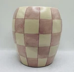 Paddywax Checkmate Hand-painted Scented Candle 11 Oz Lavender Mimosa Porcelain. Fixed Price $24.99.