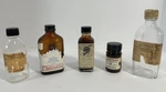 Vintage Apothecary Bottle Lot Pharmacy Labels Argyrrol Hall Remedy Glass. Fixed Price $59.99.