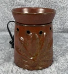 Scentsy Full Sized Wax Warmer Rust W/ Sunflowers #19237 Boho Chic - Retired. Fixed Price $18.95.