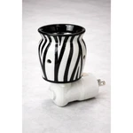Scentsy Zebra Print Plug-in Mini Wax Warmer Black White Ceramic Animal K1. Fixed Price $15.29.