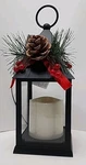 New Holiday Style Led Lantern Light Ribbon Pinecone Holly Berry Battery 2025. Fixed Price $14.99.