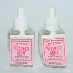 2 Bath & Body Works Twisted Peppermint Wallflower Refill Bulb Plug Freshener. Fixed Price $14.99.