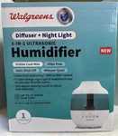 Walgreens 3-IN-1 Ultrasonic Humidifier 7 Color Night Light Essential Oil Tray. Fixed Price $18.00.
