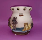 Vtg 2000 Lang Candles Melting Pot "honey Bears" Wax Warmer Sherri Buck Baldwin. Fixed Price $14.25.