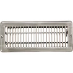 Home Impressions In. X Satin Nickel Steel Floor Register 1FL0410SN-NH. Fixed Price $13.50.